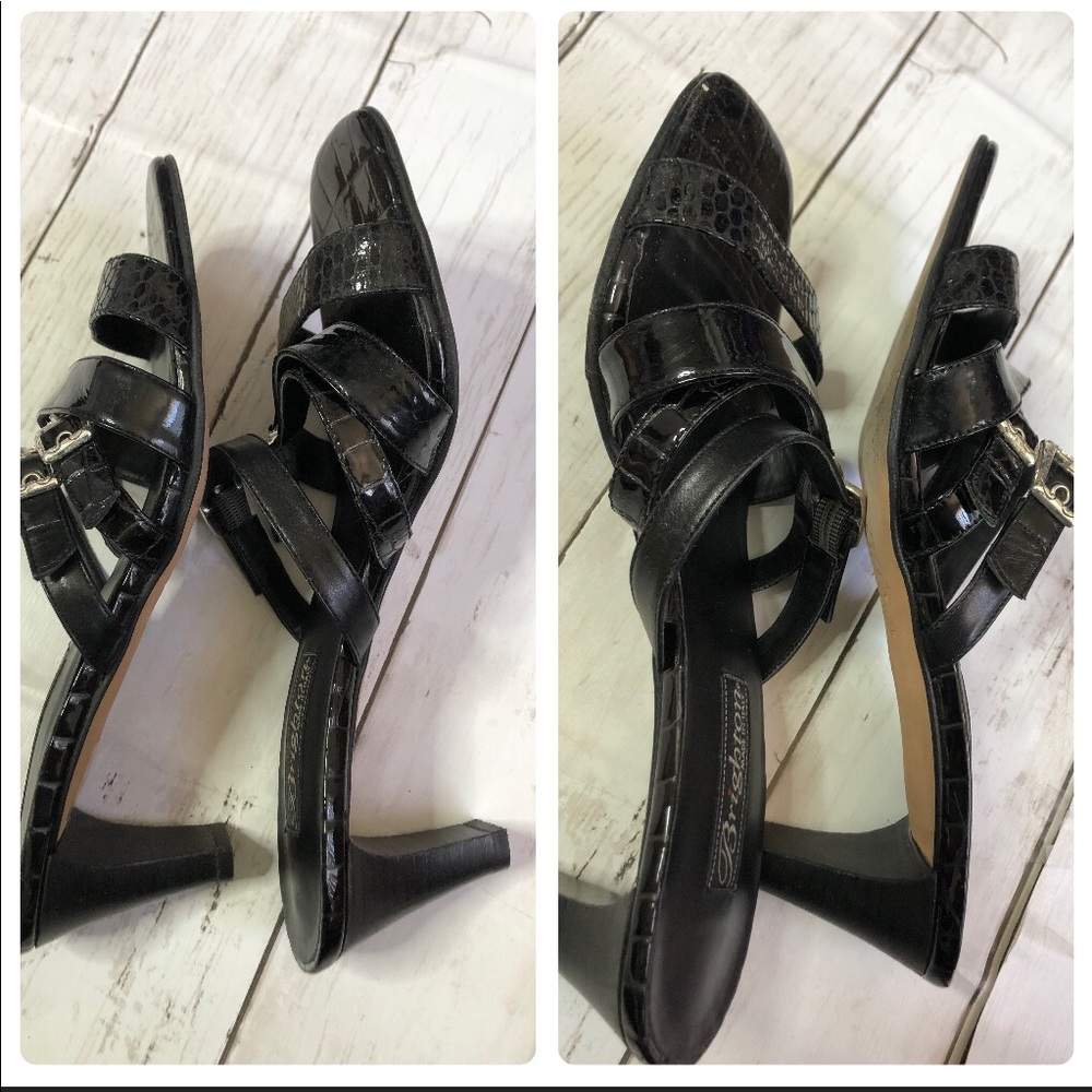 Brighton Tina Strappy Heeled Sandals Black 8M - Picture 4 of 8